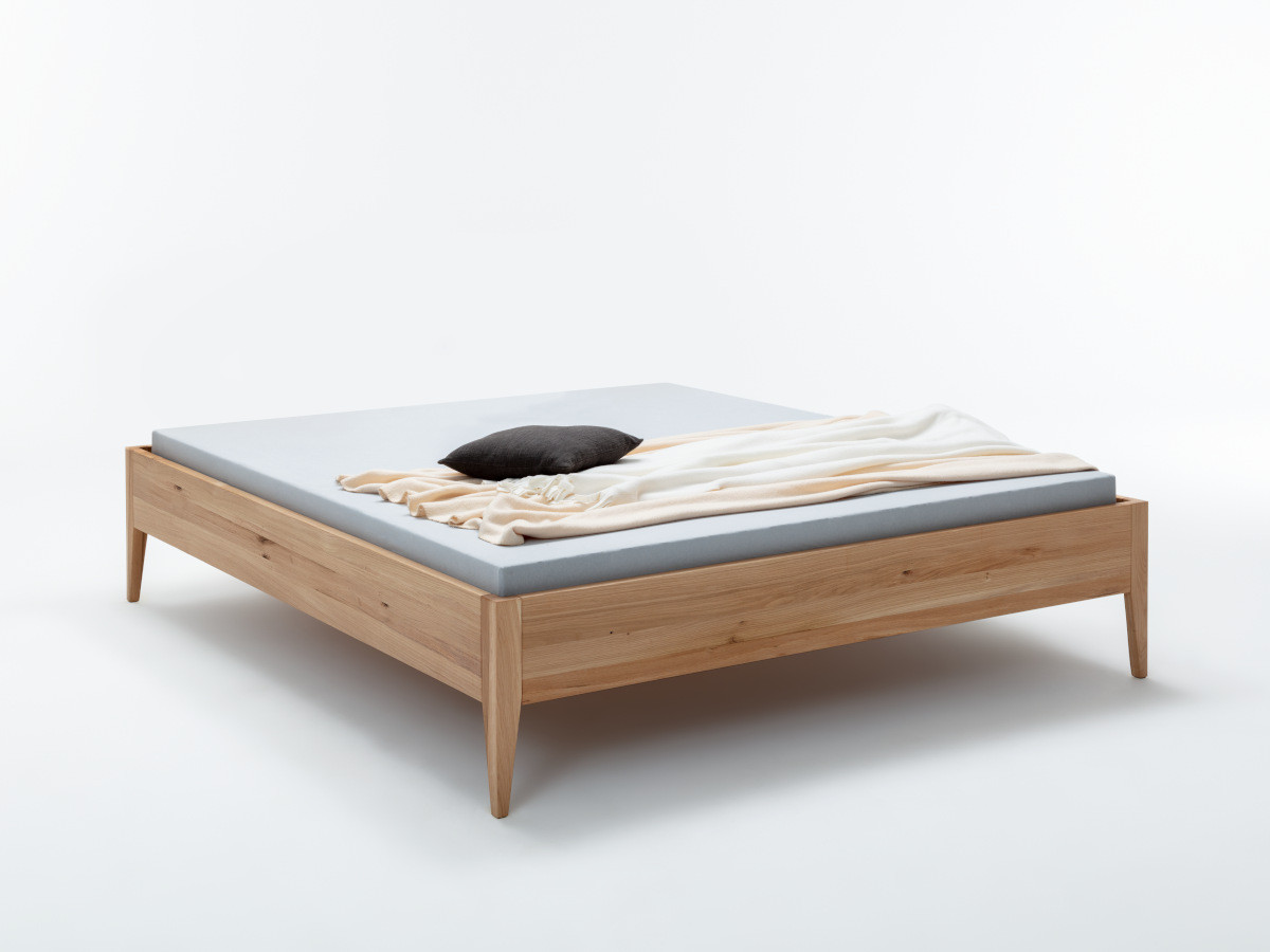 Eiche – Bett ohne Lehne Jorvi Basic  