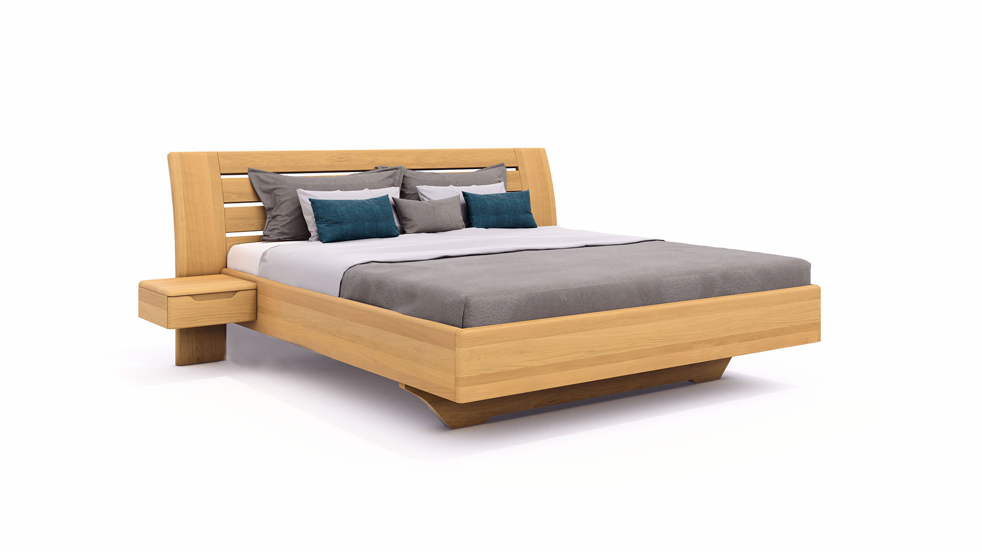 Massivholzbett_Bergamo_Buche_seitliche_Ansicht_2