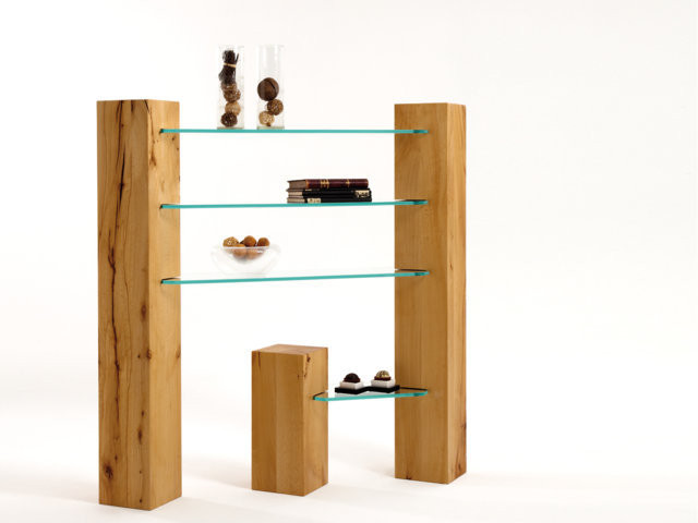 Balkenregal_Trio_Kernbuche