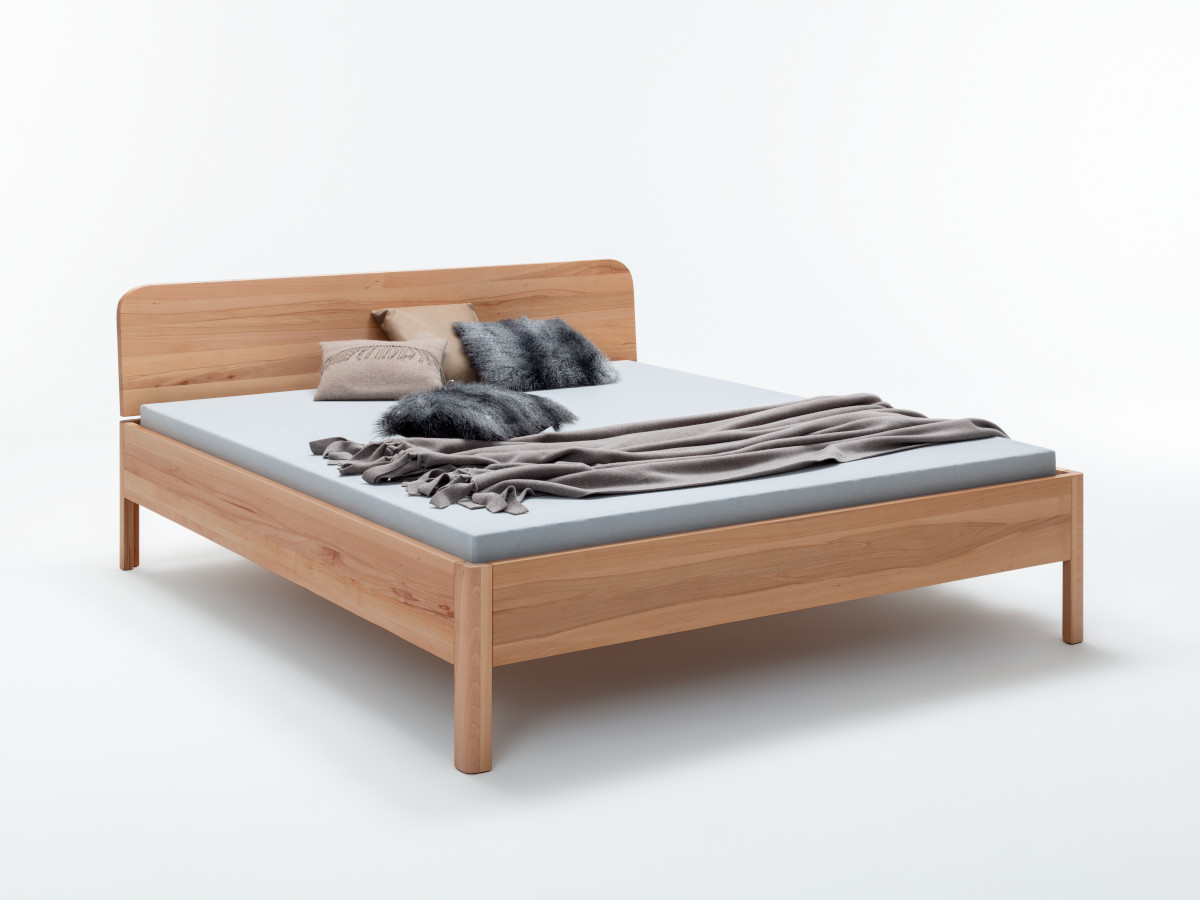 Massivholzbett JORUN in Kernbuche geölt,180x200cm