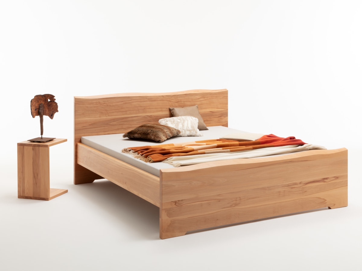 Bettkonzept Massivholz Schlafzimmer ZERMATT III ⭐ Kernbuche geölt