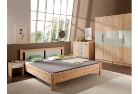 Zirbenschlafzimmer KITO Large, Bettgröße 200x180 cm