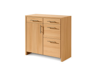 Highboard 4 in Buche, geölt, freigestellt