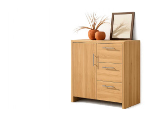 Highboard 6 in Eiche, geölt, freigestellt