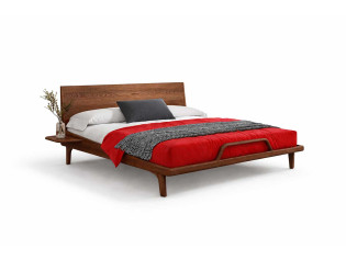 Massivholzbett Elissar Esche, Nuss geölt freigestellt