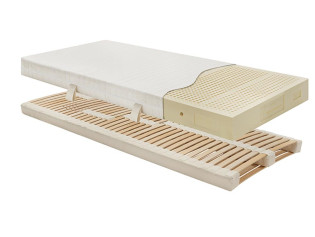 Waa.Lea_Ergo2 Schlafsystem bestehend aus Lamellenrost + Naturlatexmatratze 15cm hoch, 