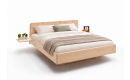 Zirbenholzschwebebett Innsbruck mit_Anstecktischen_Seitenansicht  po24143