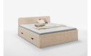 Bett mit Bettkasten Elin Zirbenholz inkl. Lehne