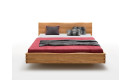 Holzschwebebett Schwangau, Eiche geölt, Größe 200x180cm, <br />Bettunterschubkasten sowie Ansteckttischchen sind opt. lieferbar,Wildeiche_2