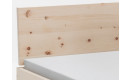 preiswertes Zirbenholzbett Tarja Lehnendetail
