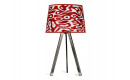 Attica Tischlampe | Holz Furnier Lampe Rosso