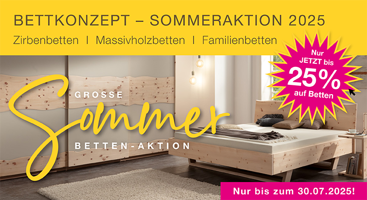 Zirbenholzbett_Massivholzbett_Sommer _2025