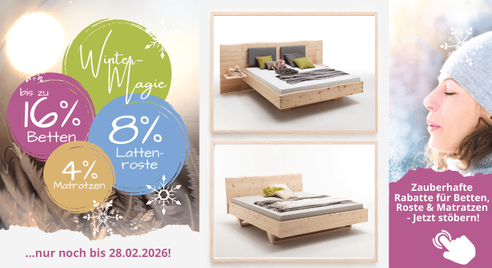 Zirbenholzbetten, Massivholzbett_01_2026