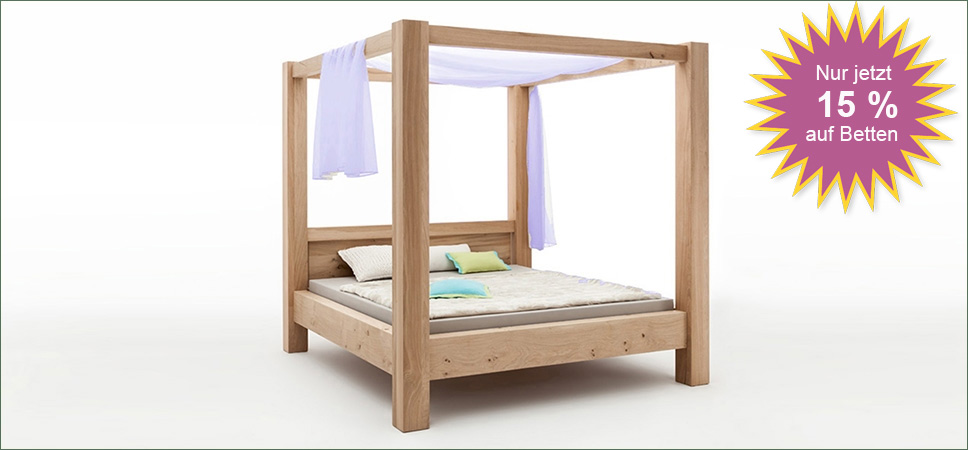 Balken Himmelbett Sumpfeiche