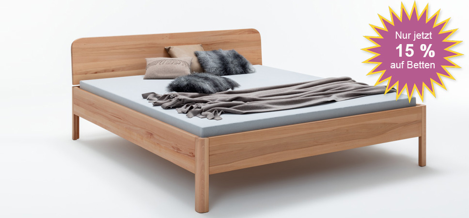 Massivholzbett Jorun