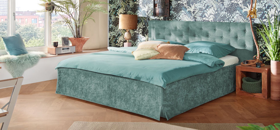 Metallfreies Luxuspolsterbett Elaya II