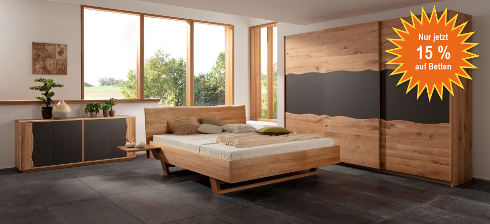 Wildeiche Schlafzimmer Spessart III