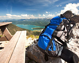 Der Herzogstand über den Bayerischen Alpen