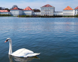 Das Schloss Nymphenburg in München