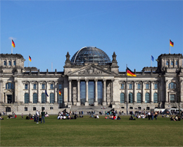 Der Reichstag in  Berlin