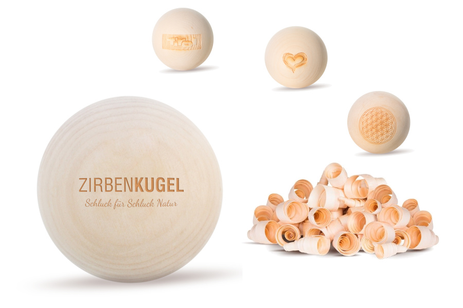 Zirbenfamilie ZirbenKugel Set